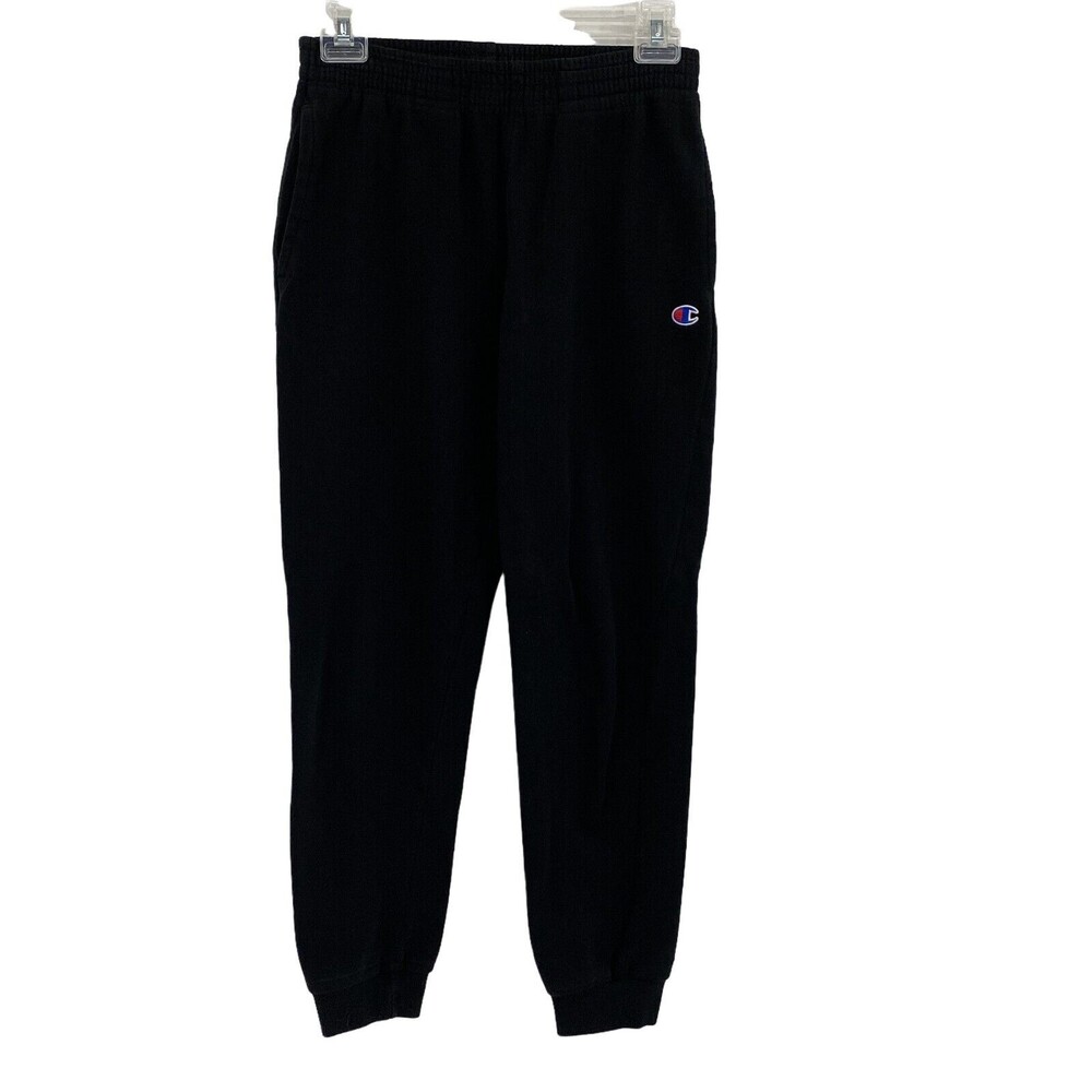 Champion Unisex Kids Black Elastic Waist Authentic Athletic Sweatpants Sz Large